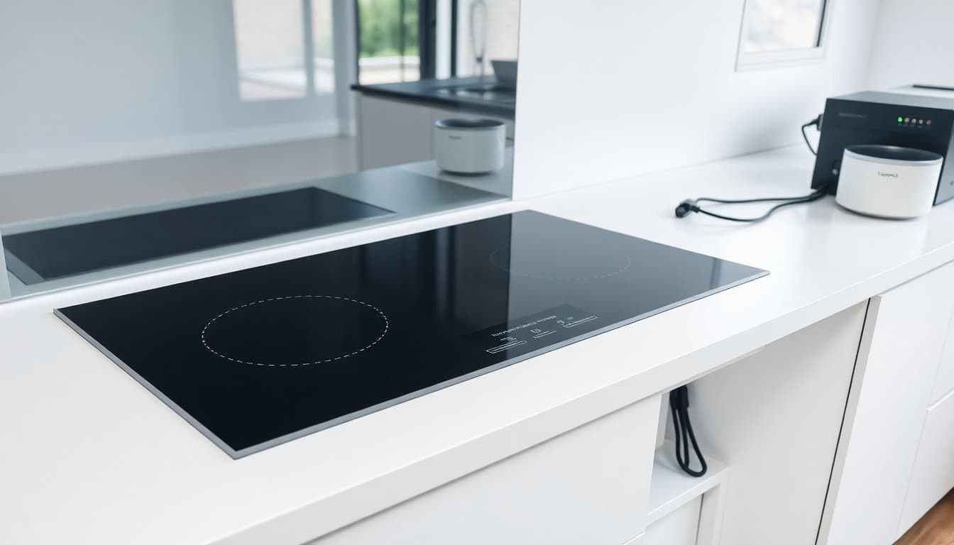 Branchement électrique d'une plaque à induction dans une cuisine